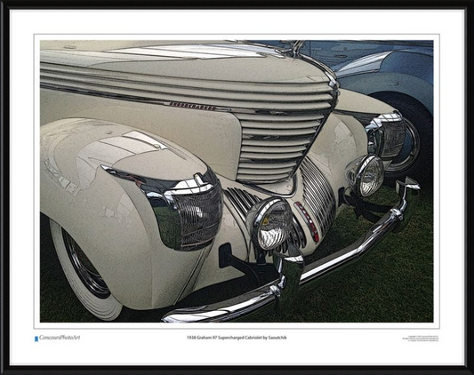 1938 Graham 97 Supercharged Cabriolet by Saoutchik / CPA307C / Stylized Image