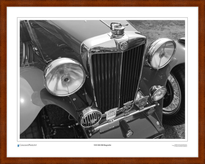 1935 MG NB Magnette / CPA105B / Black and White