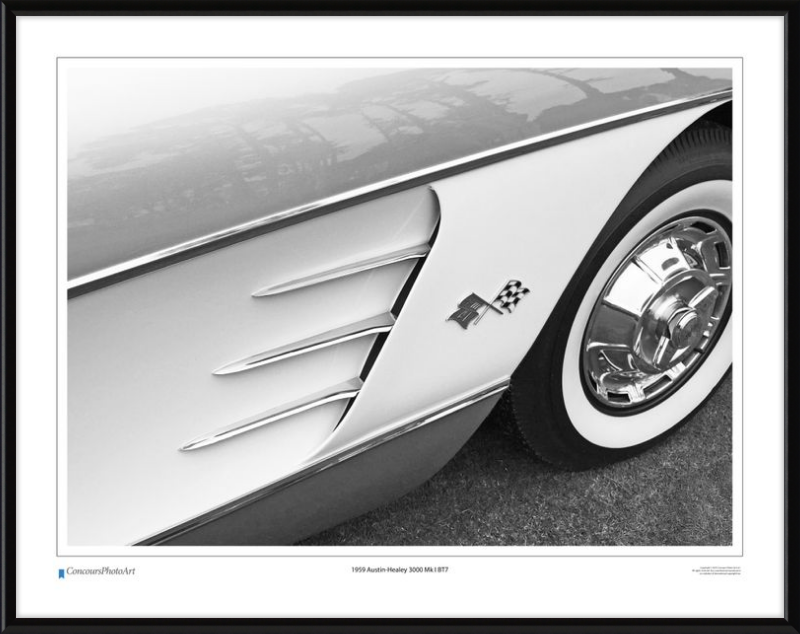 1959 Chevrolet Corvette / CPA320B / B&W Print