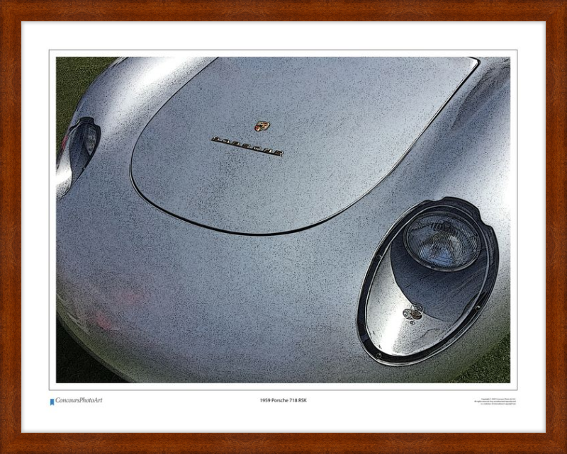 1959 Porsche 718 RSK / CPA212C / Stylized Image