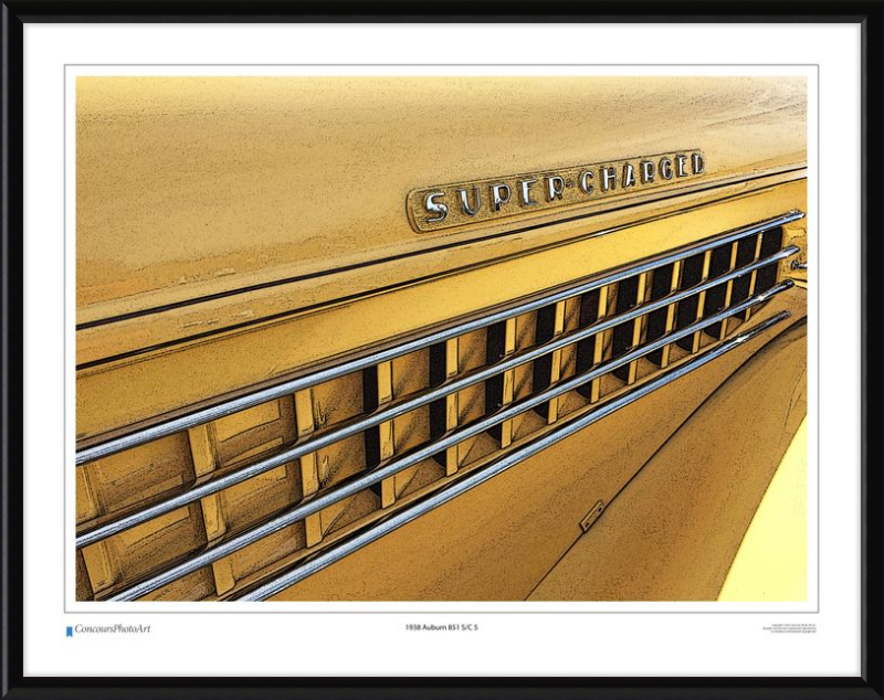 1938 Auburn 851 S/C 5 / CPA322C / Stylized Print