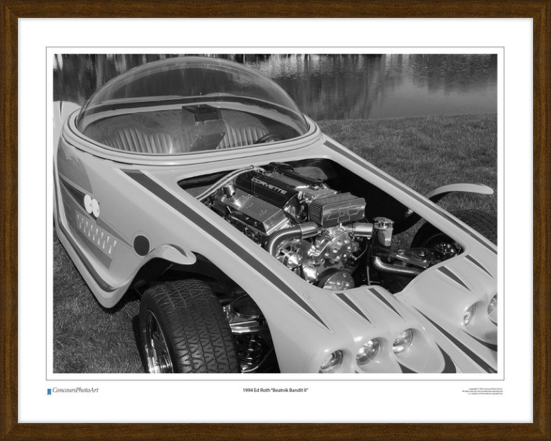 1994 Ed Roth "Beatnik Bandit II" / CPA507B / Black and White