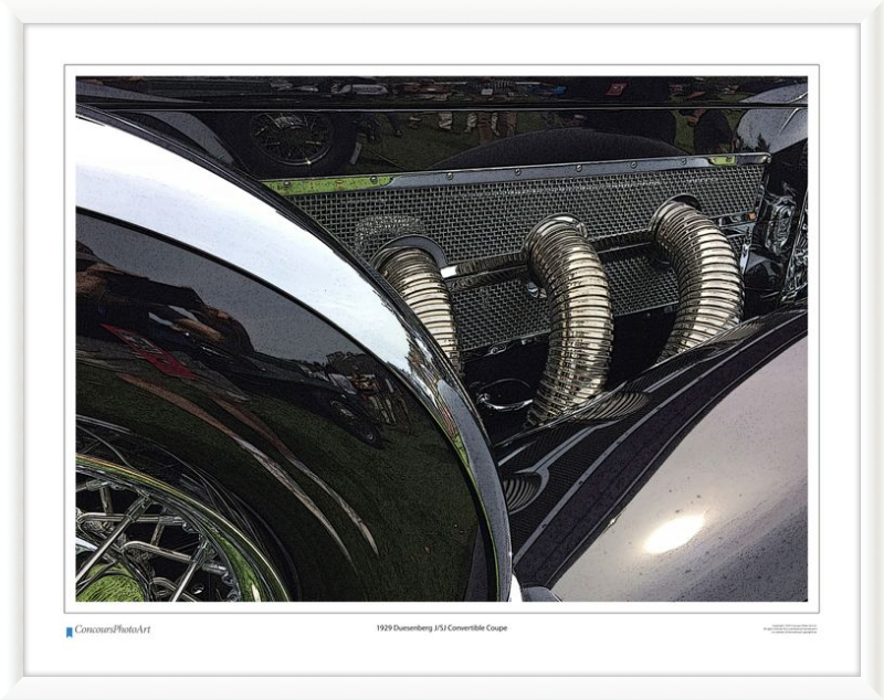 1929 Duesenberg J/SJ Convertible Coupe / CPA314C / Stylized Print