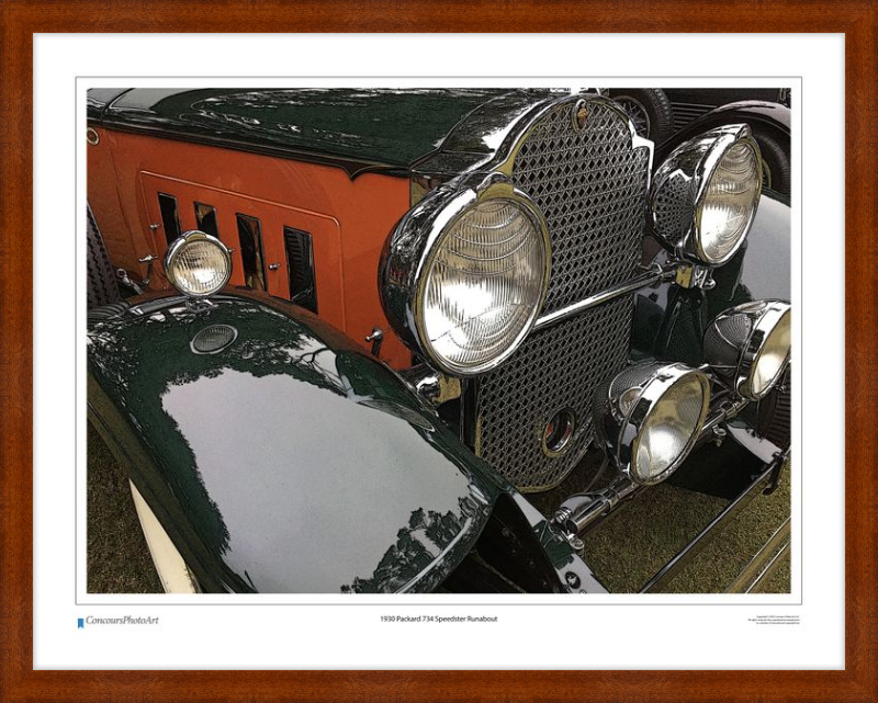 1930 Packard 734 Speedster Runabout / CPA318C / Stylized Print