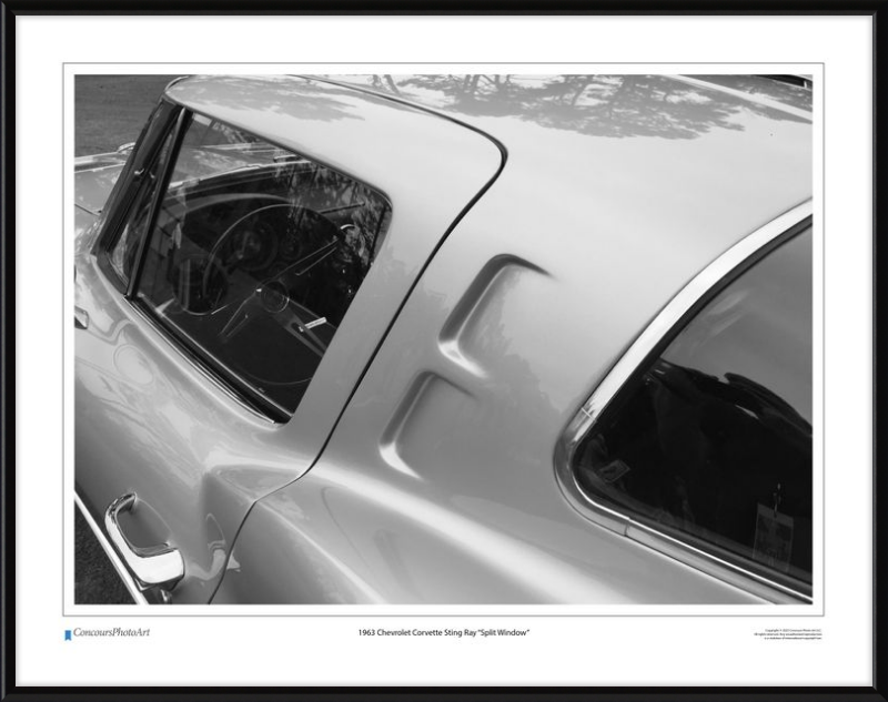 1963 Chevrolet Corvette Sting Ray "Split Window" / CPA301B / Black and White
