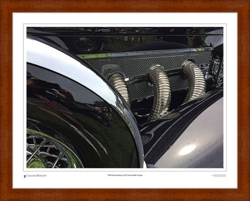 1929 Duesenberg J/SJ Convertible Coupe / CPA314C / Stylized Print