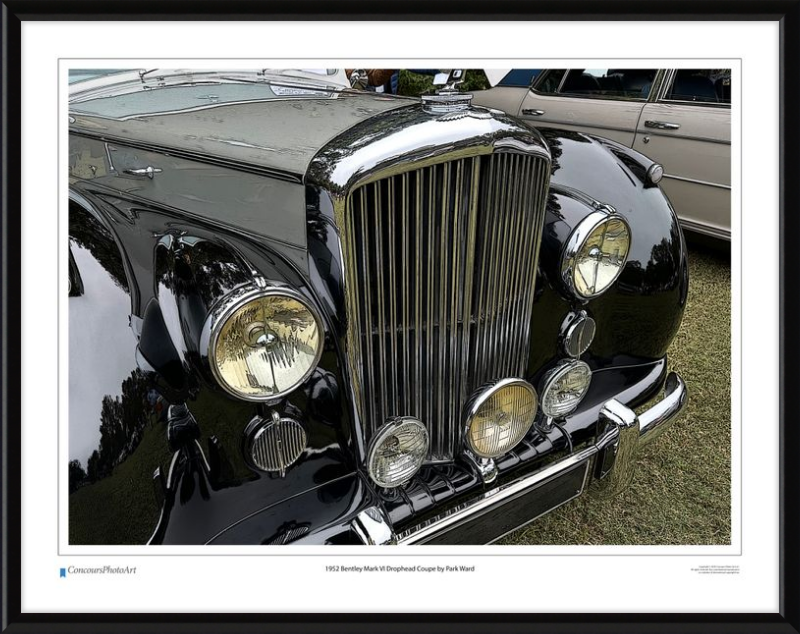 1952 Bentley Mark VI Drophead Coupe by Park Ward / CPA114C / Stylized Print