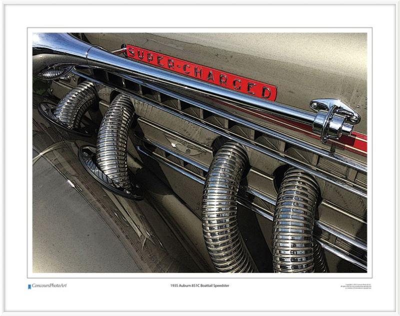 1935 Auburn 851C Boattail Speedster / CPA310C / Stylized Image