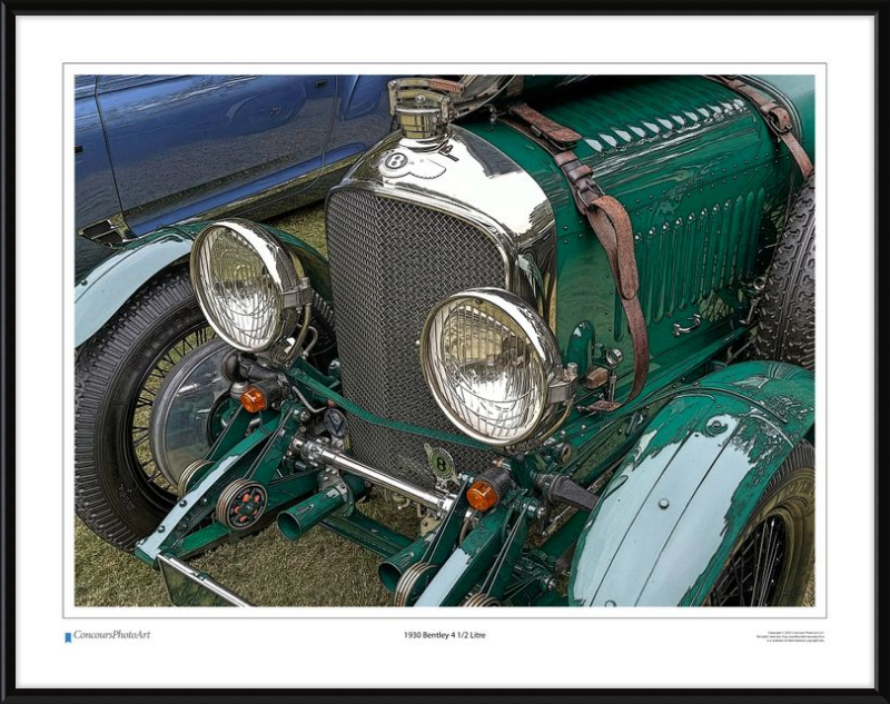 1930 Bentley 4 1/2 Litre / CPA113C / Stylized Print