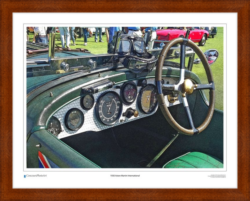 1930 Aston Martin International / CPA602C / Stylized Print