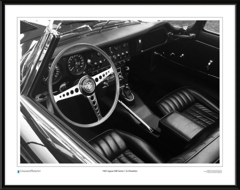 1965 Jaguar XKE Series 1 4.2 Roadster / CPA605B / Black and White