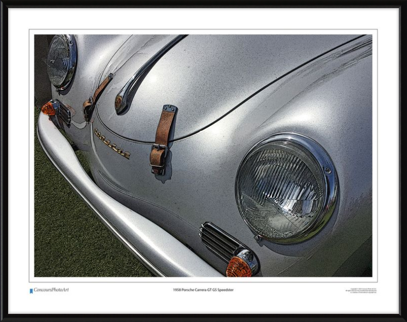 1958 Porsche Carrera GT GS Speedster / CPA203C / Stylized Image
