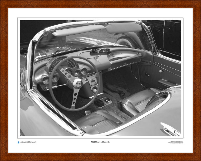 1962 Chevrolet Corvette / CPA609B / Black and White