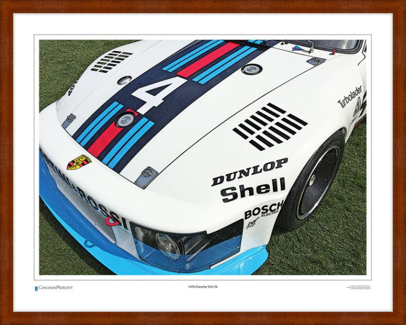 1976 Porsche 935/76 / CPA414C / Stylized Print