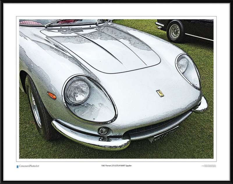 1967 Ferrari 275 GTS/4 NART Spyder / CPA218C / Stylized Print