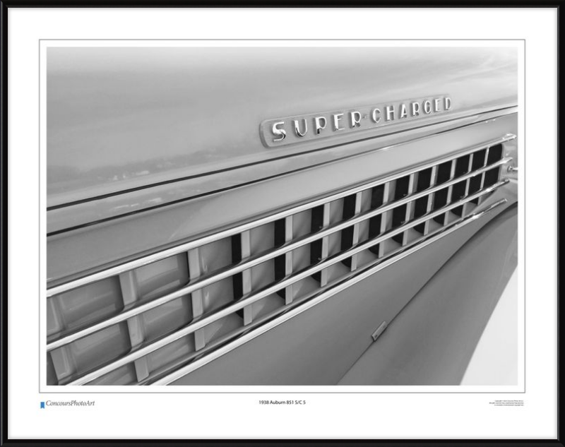 1938 Auburn 851 S/C 5 / CPA322B / B&W Print