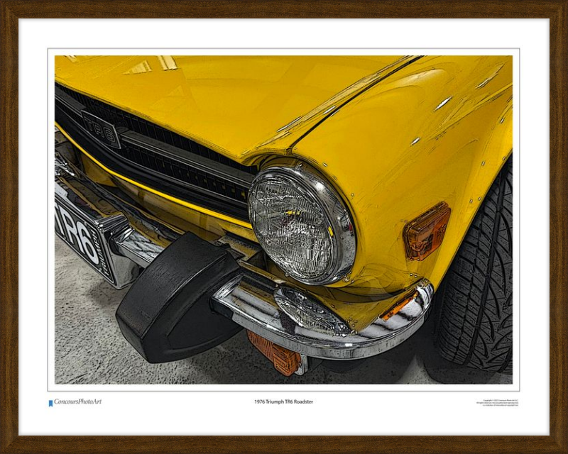 1976 Triumph TR6 Roadster / CPA109C / Stylized Image