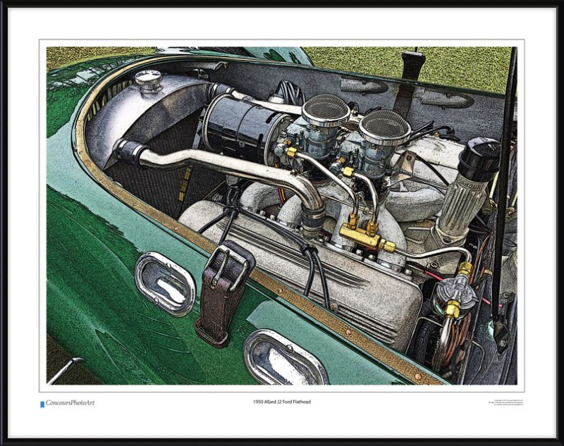 1950 Allard J2 Ford Flathead / CPA701C / Stylized Image