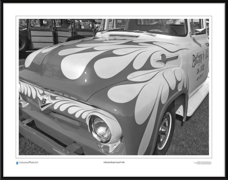 1956 Ed Roth Ford F100 / CPA504B / Black and White