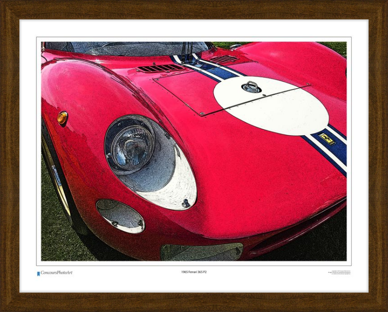 1965 Ferrari 365 P2 / CPA411C / Stylized Print