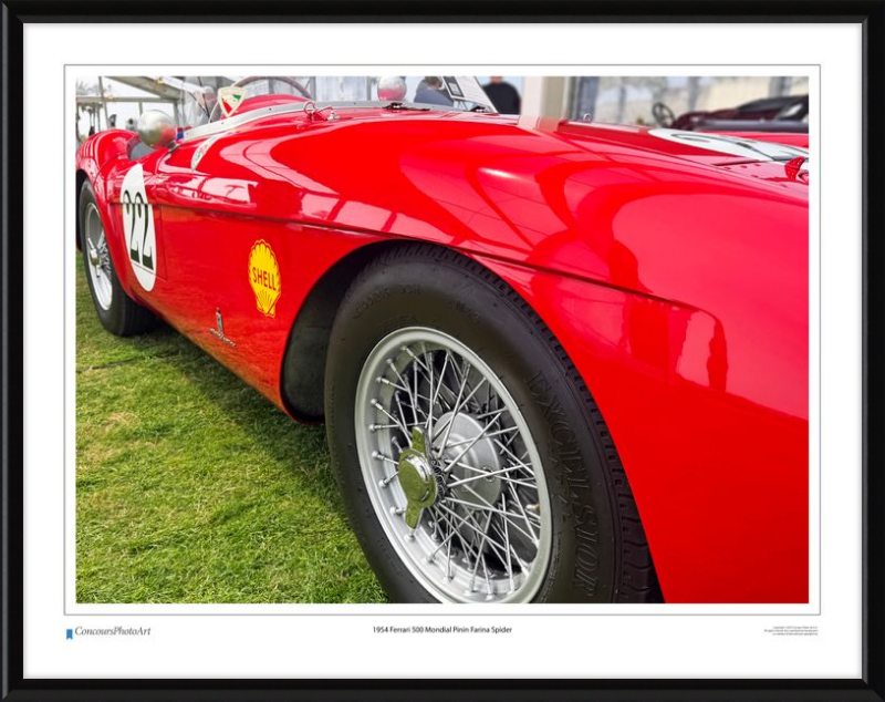 1954 Ferrari 500 Mondial Pinin Farina Spider/ CPA219A / Color Print
