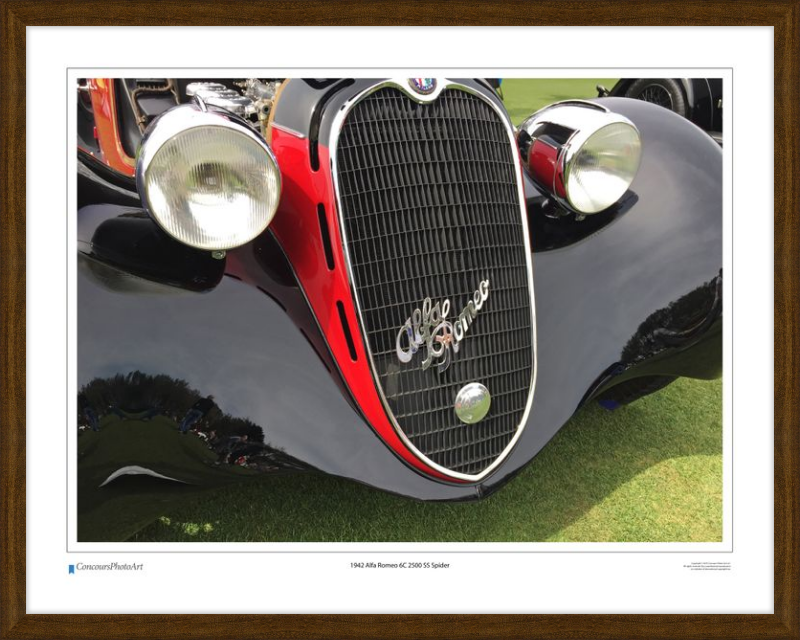 1942 Alfa Romeo 6C 2500 SS Spider / CPA216A / Color Print