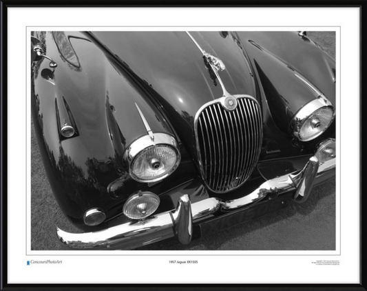 1957 Jaguar XK150S / CPA103B / Black and White