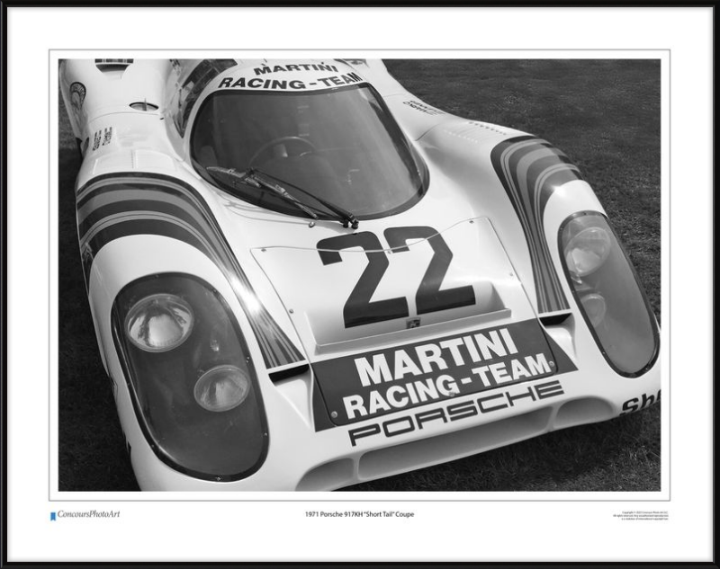 1971 Porsche 917KH "Short Tail" Coupe / CPA409B / Black and White