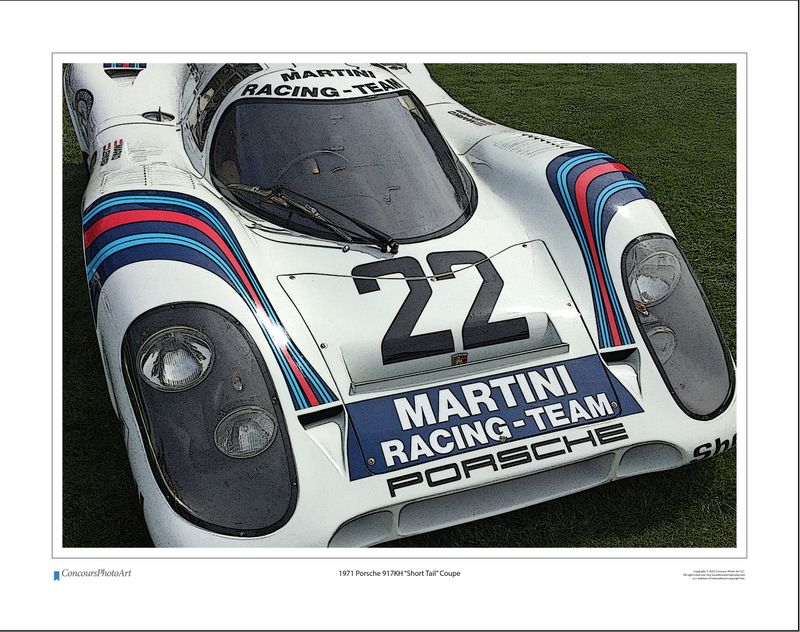 1971 Porsche 917KH "Short Tail" Coupe / CPA409C / Stylized Image