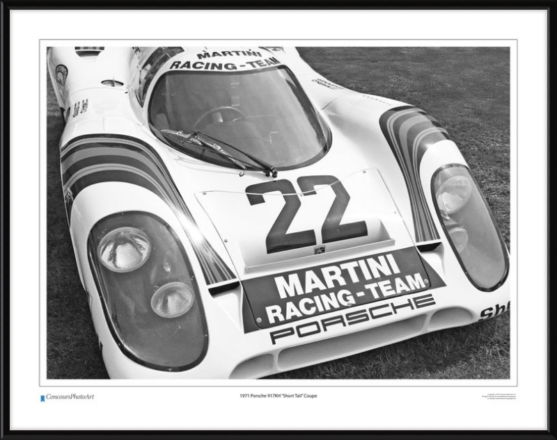 1971 Porsche 917KH "Short Tail" Coupe / CPA409B / B&W Print