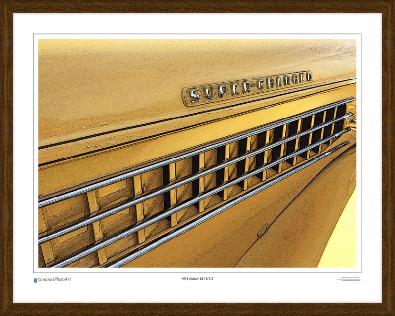1938 Auburn 851 S/C 5 / CPA322C / Stylized Print