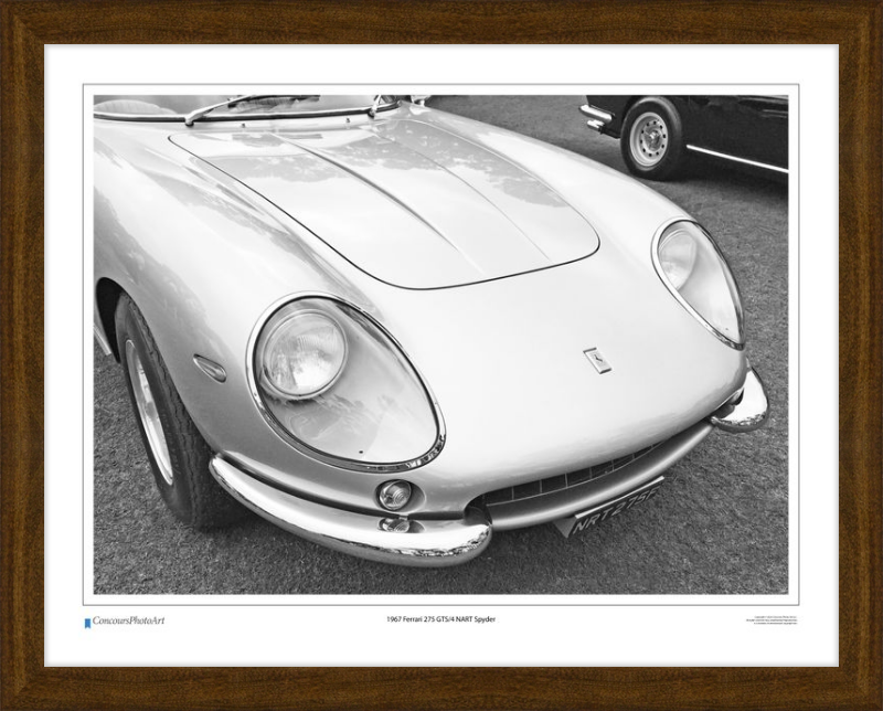 1967 Ferrari 275 GTS/4 NART Spyder / CPA218B / B&W Print