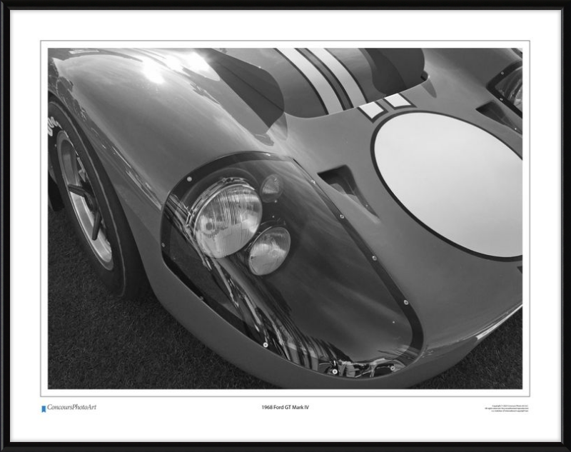 1968 Ford GT Mark IV / CPA406B / Black and White