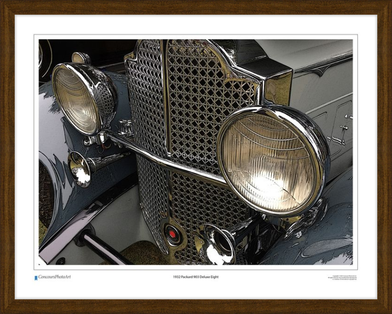 1932 Packard 903 Deluxe Eight / CPA312C / Stylized Image