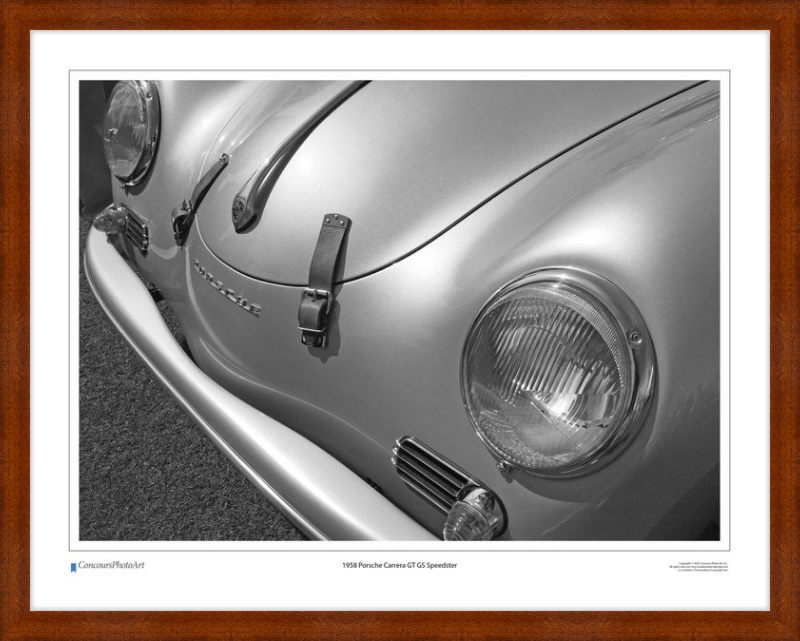 1958 Porsche Carrera GT GS Speedster / CPA203B / Black and White