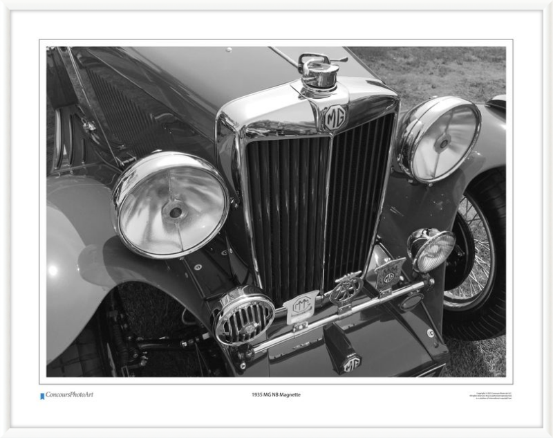 1935 MG NB Magnette / CPA105B / Black and White