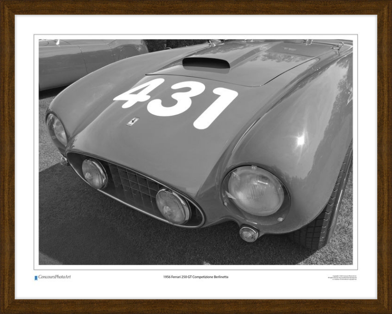 1956 Ferrari 250 GT Competizione Berlinetta / CPA408B / Black and White