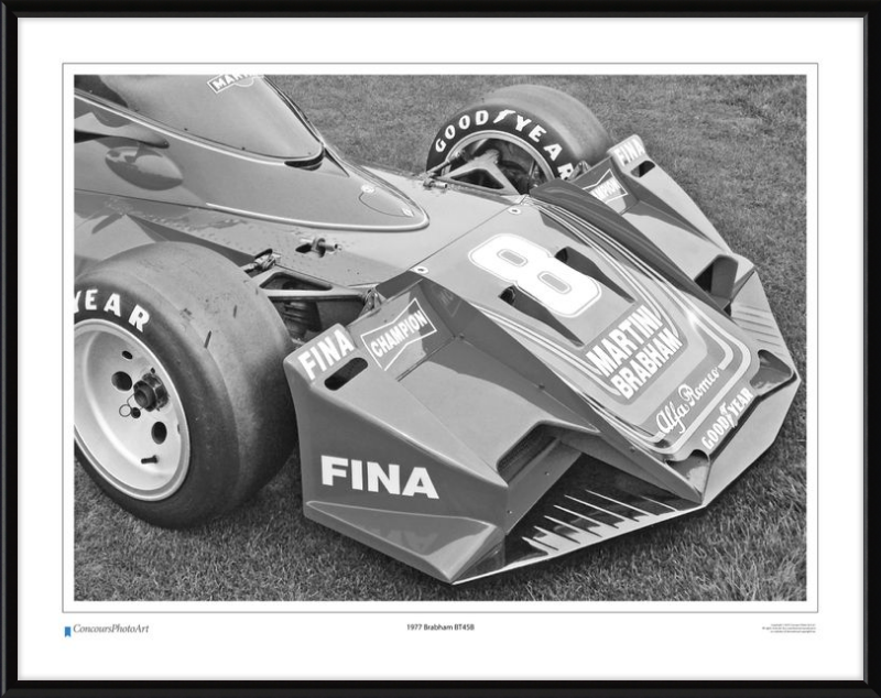 1977 Brabham BT45B / CPA412B / B&W Print
