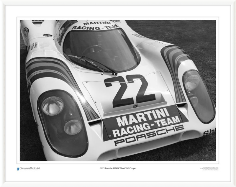 1971 Porsche 917KH "Short Tail" Coupe / CPA409B / Black and White