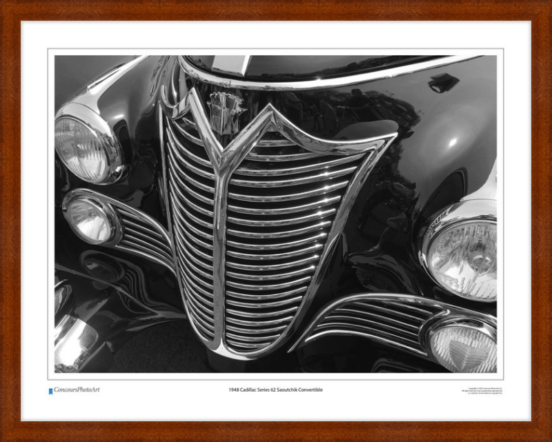 1948 Cadillac Series 62 Saoutchik Convertible / CPA302B / Black and White