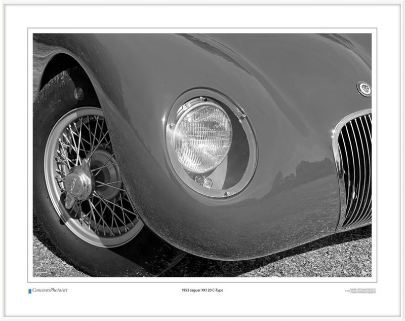 1953 Jaguar XK120 C-Type / CPA115B / Black and White