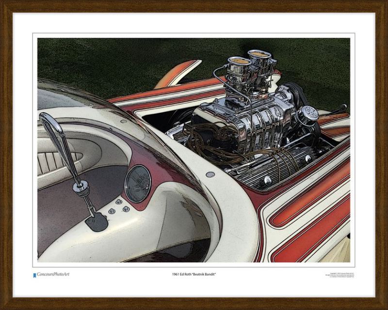 1961 Ed Roth "Beatnik Bandit" / CPA501C / Stylized Image