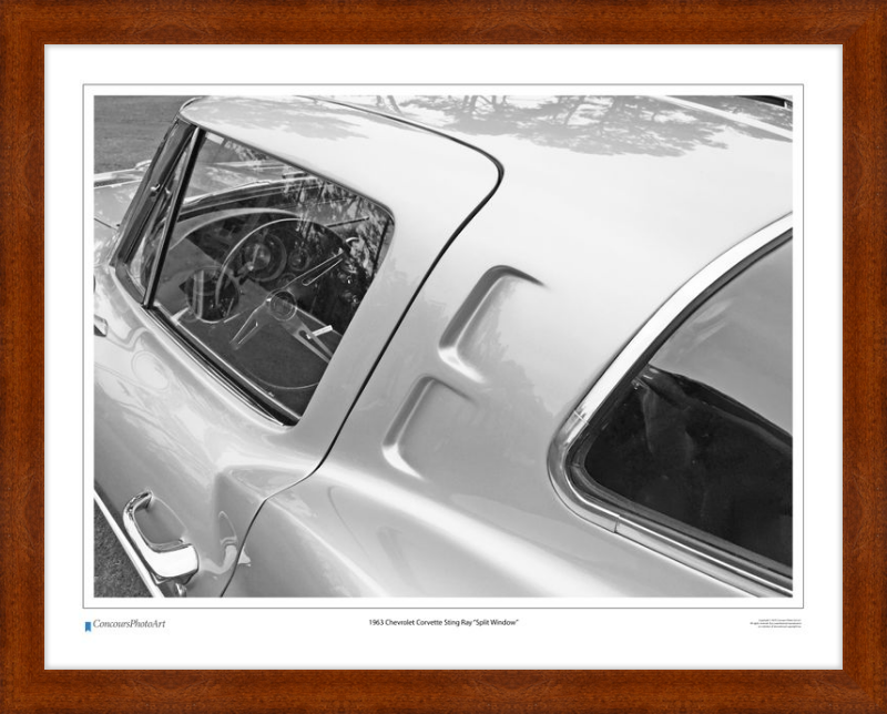 1963 Chevrolet Corvette Sting Ray "Split Window" / CPA301B / B&W Print