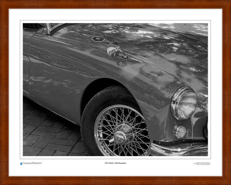 1957 MGA 1500 Roadster / CPA110B / Black and White