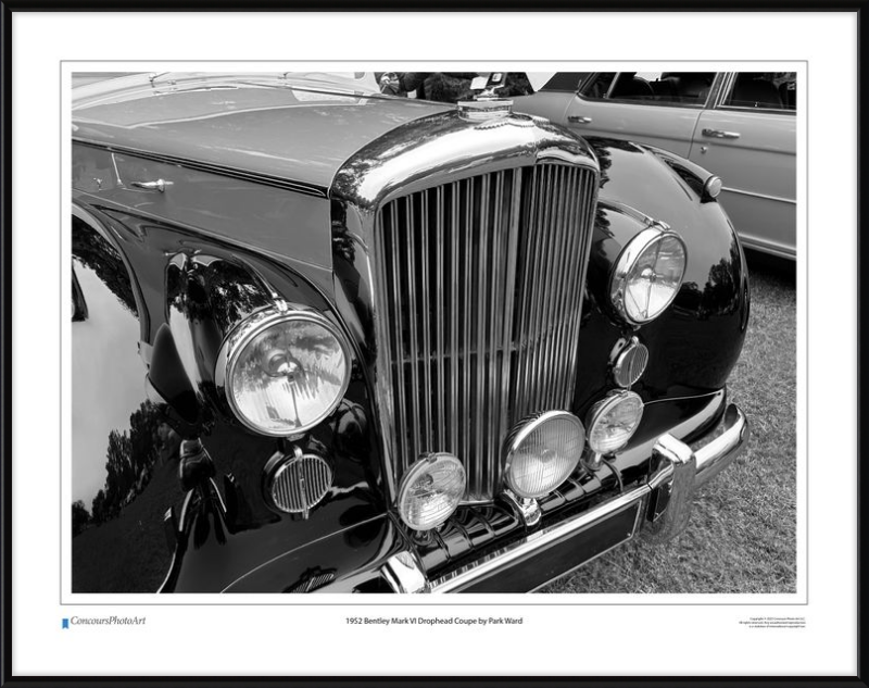 1952 Bentley Mark VI Drophead Coupe by Park Ward / CPA114B / Black and White