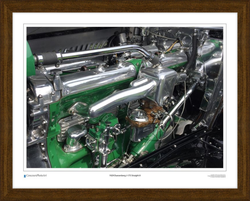1929 Duesenberg J-175 Straight 8 / CPA703A / Color Print