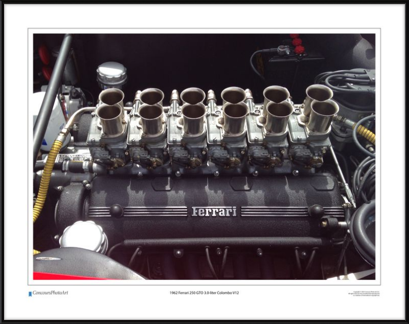 1962 Ferrari 250 GTO 3.0-liter Colombo V12 / CPA705A / Color Image