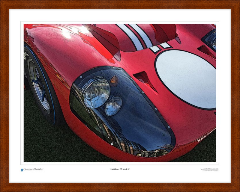 1968 Ford GT Mark IV / CPA406C / Stylized Image
