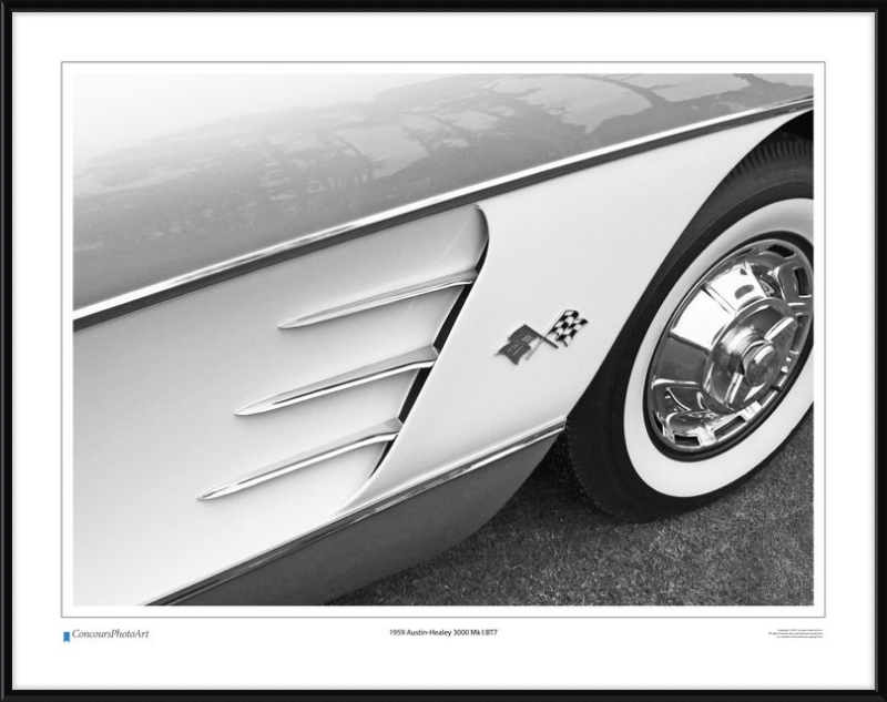 1959 Chevrolet Corvette / CPA320B / B&W Print