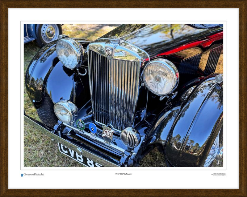 1937 MG VA Tourer / CPA120A / Color Print